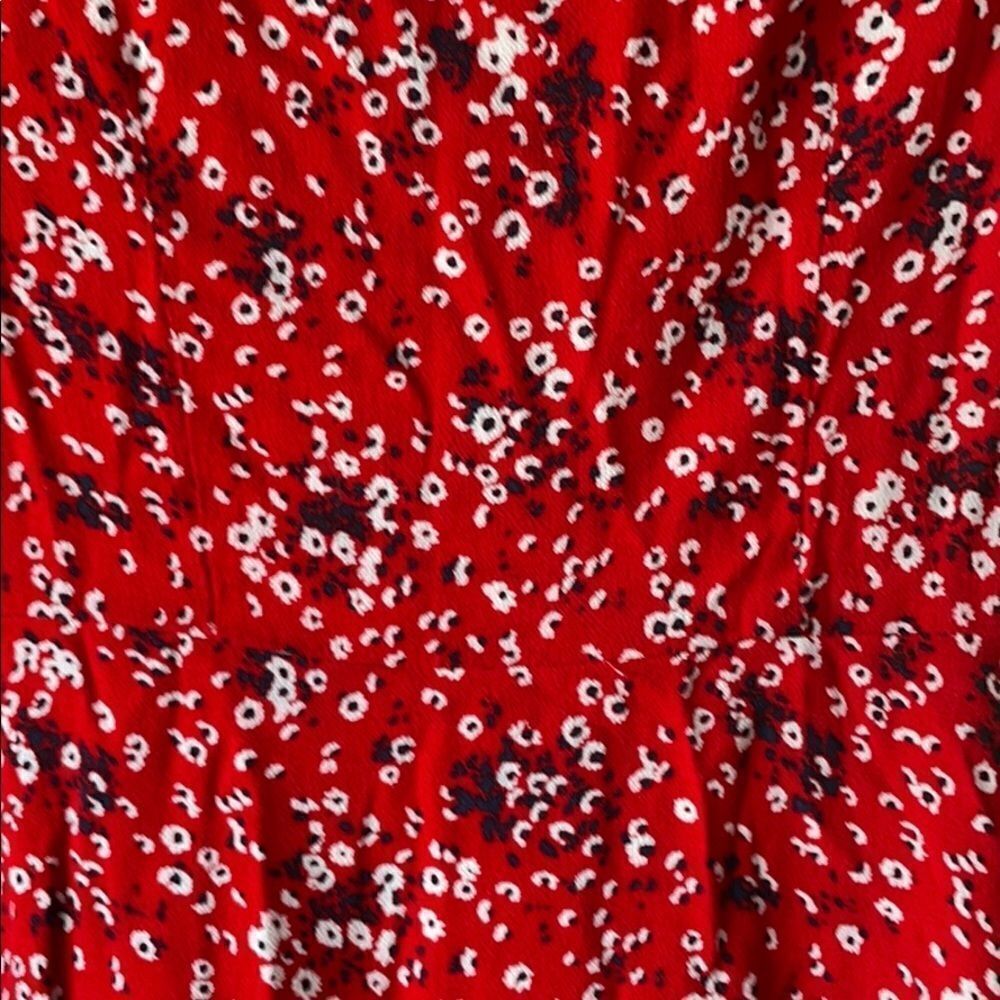 UNIVERSAL THREAD Red Floral Sleeveless Wrap Dress Size S - Picture 7 of 11